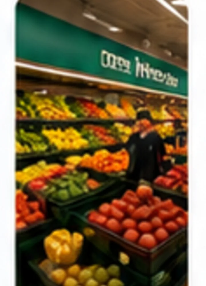 Exemplo de operação de supermercado