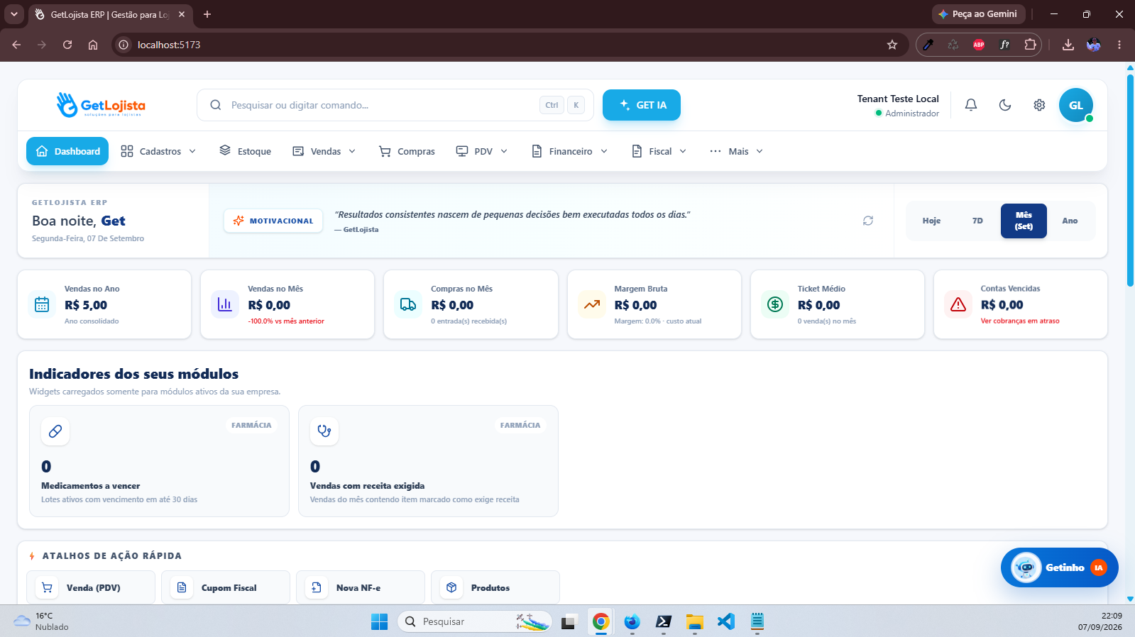 ERP para Farmácias no GetLojista ERP